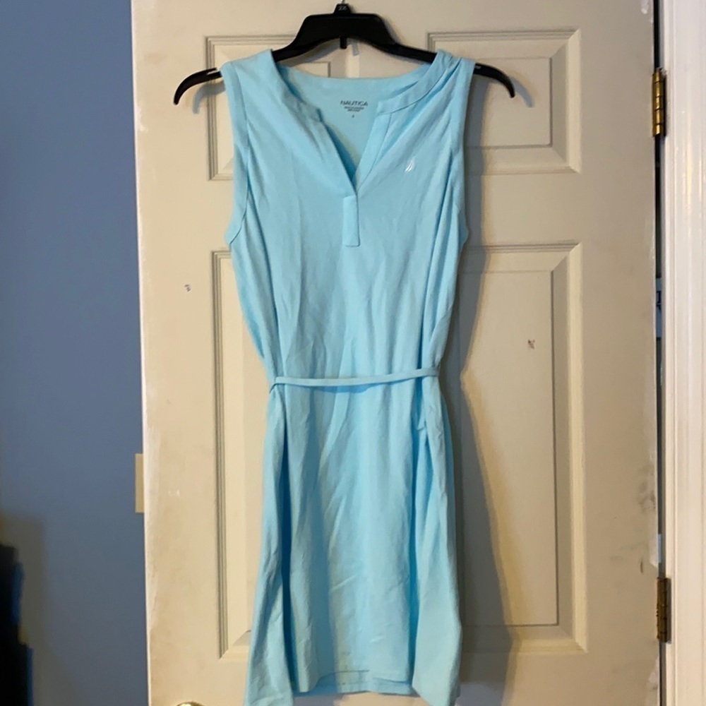 Nautica women’s V neck dress; size L